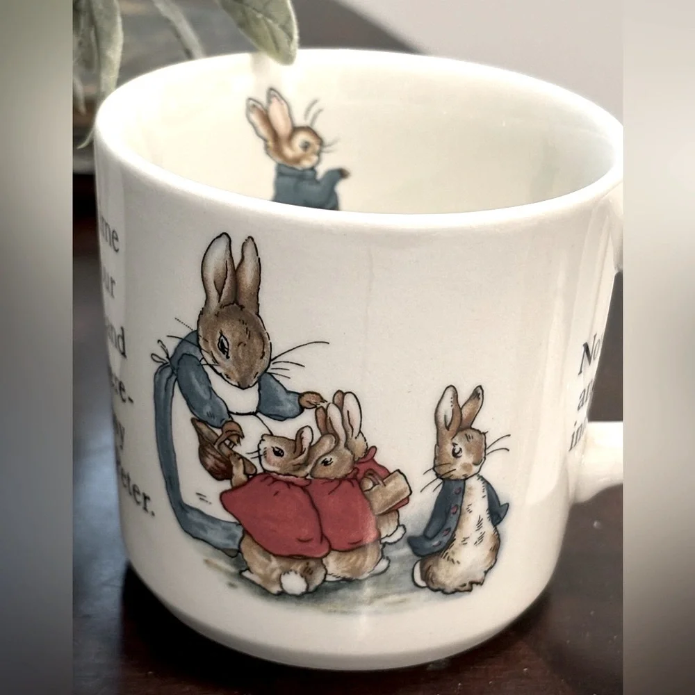 Wedgwood Beatrix Potter China Set. (3 Pc) Peter Rabbit | Bone | Vintage 90’s